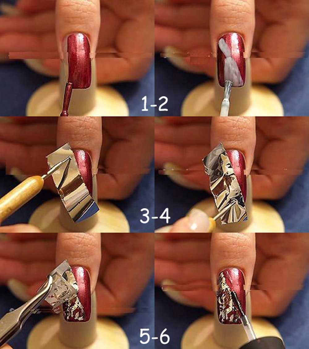 Рисунки гель-лаком на ногтях – пошаговая инструкция с фото