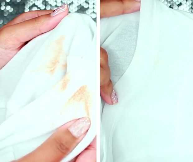 Как отстирать тональный крем с одежды — 15 способов вывести пятно