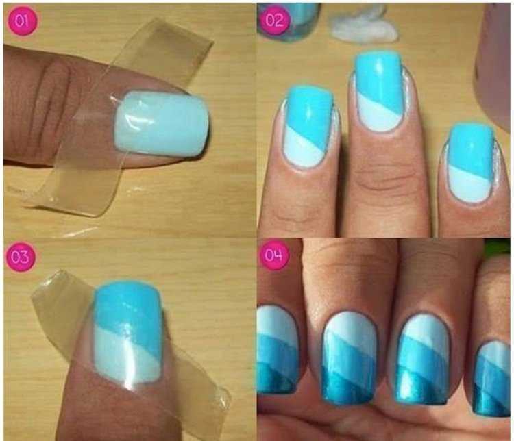 Клеящиеся ленты для дизайна ногтей