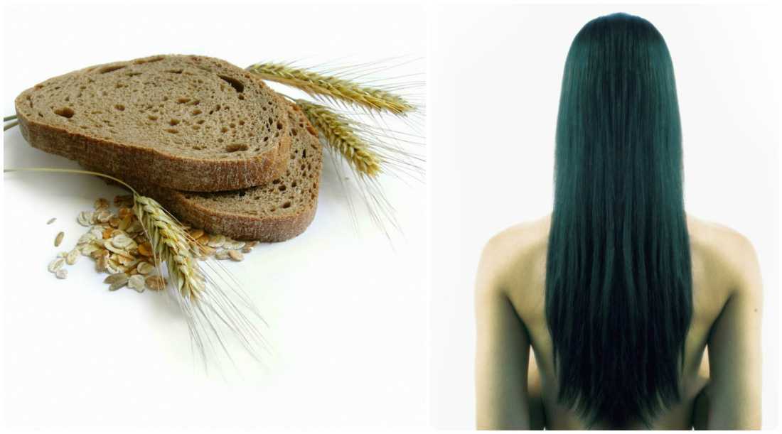 Маска для волосы из хлеба пшеничного