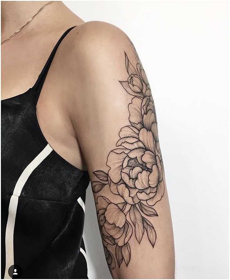 Наиболее популярные татуировки на плече для девушек.
