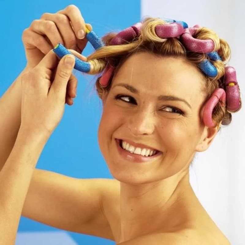 Как накрутить волосы на бигуди на ночь? мягкие бигуди для локонов - luv.ru