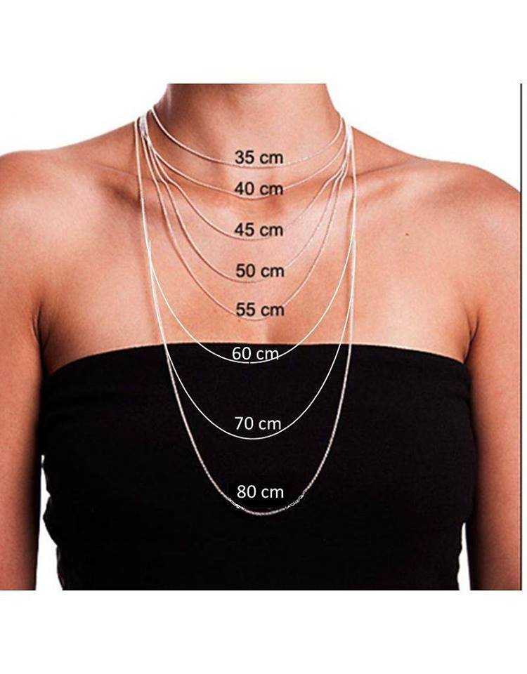Как выбрать длину цепочки на шею женские. размеры цепочек на шею
