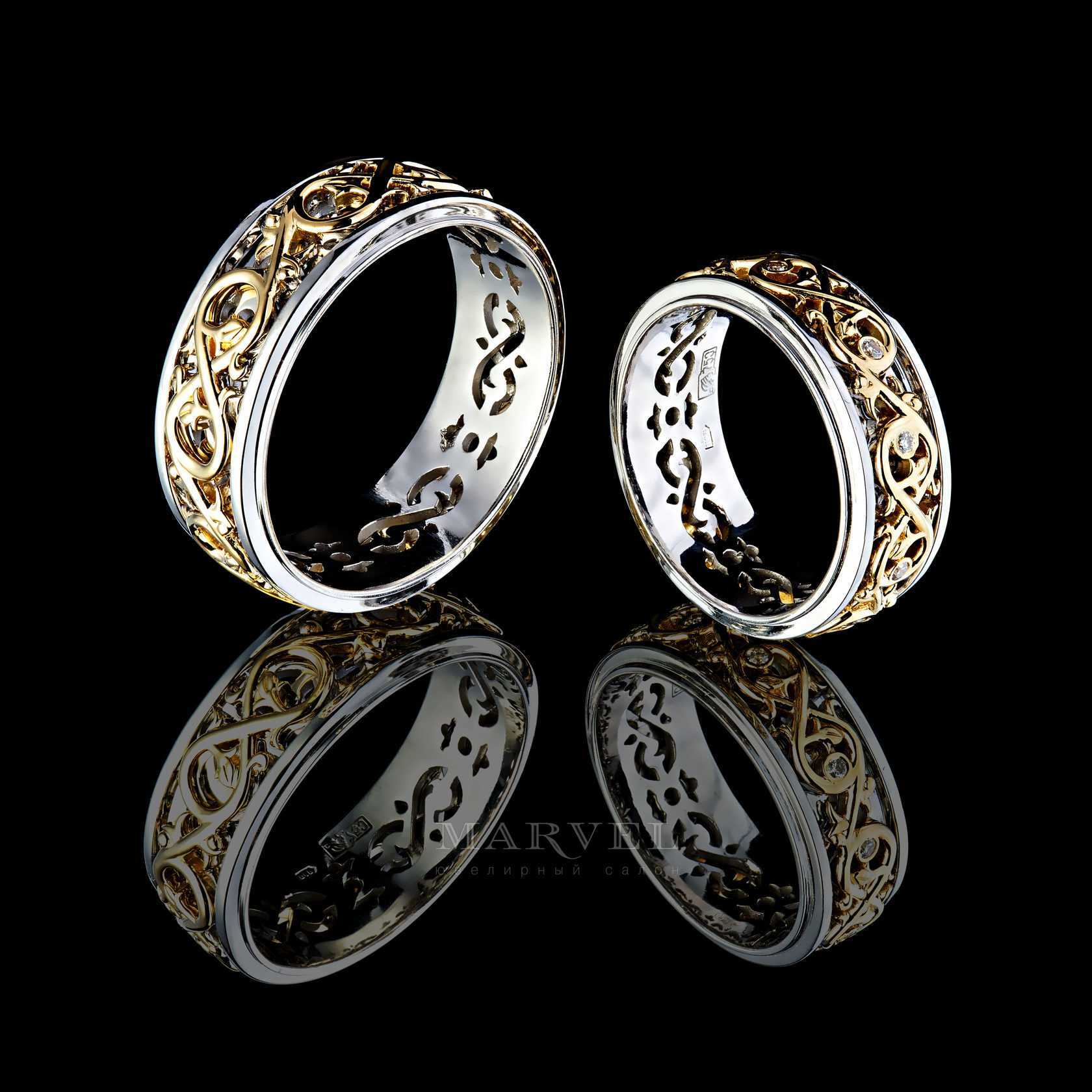 Парные обручальные кольца - оригинальные, эксклюзивные модели