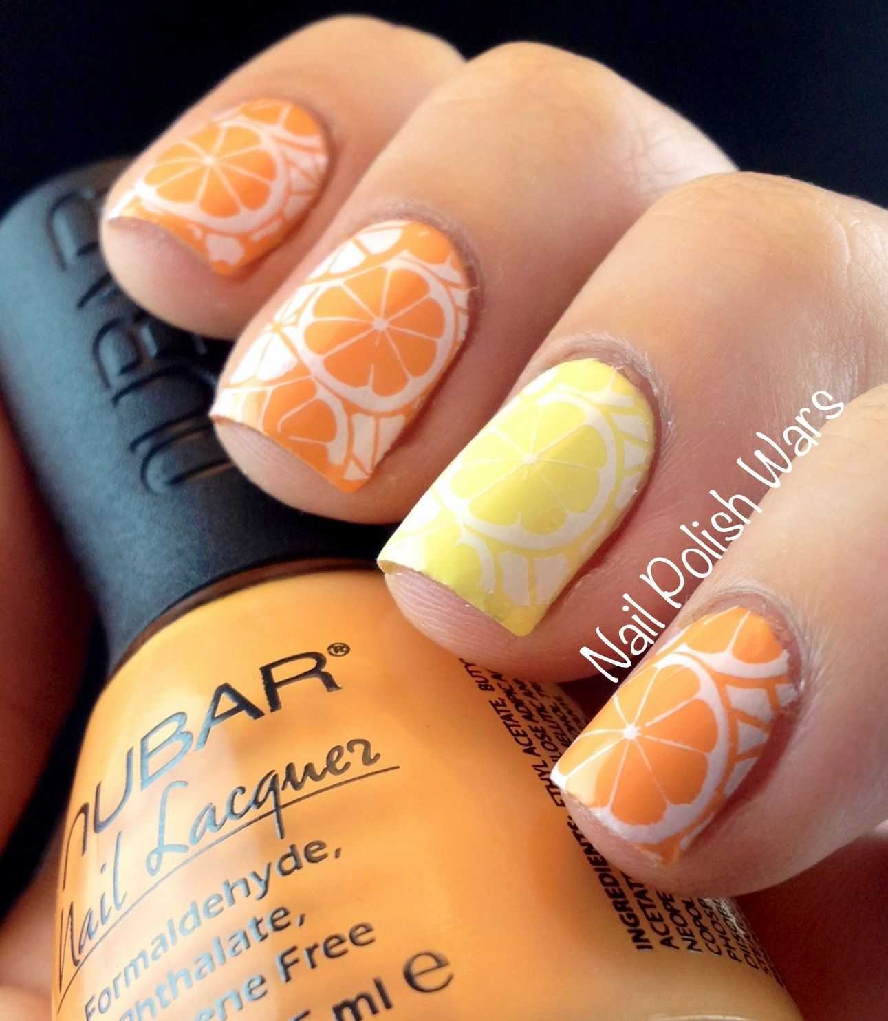 Маникюр с апельсином на ногтях: как нарисовать дольки пошагово, фото, дизайн