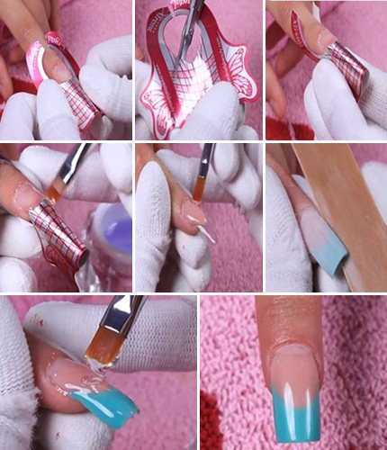 Наращивание ногтей гелем на формах, типсах в домашних условиях – пошаговая инструкция для начинающих. материалы для наращивания ногтей гелем