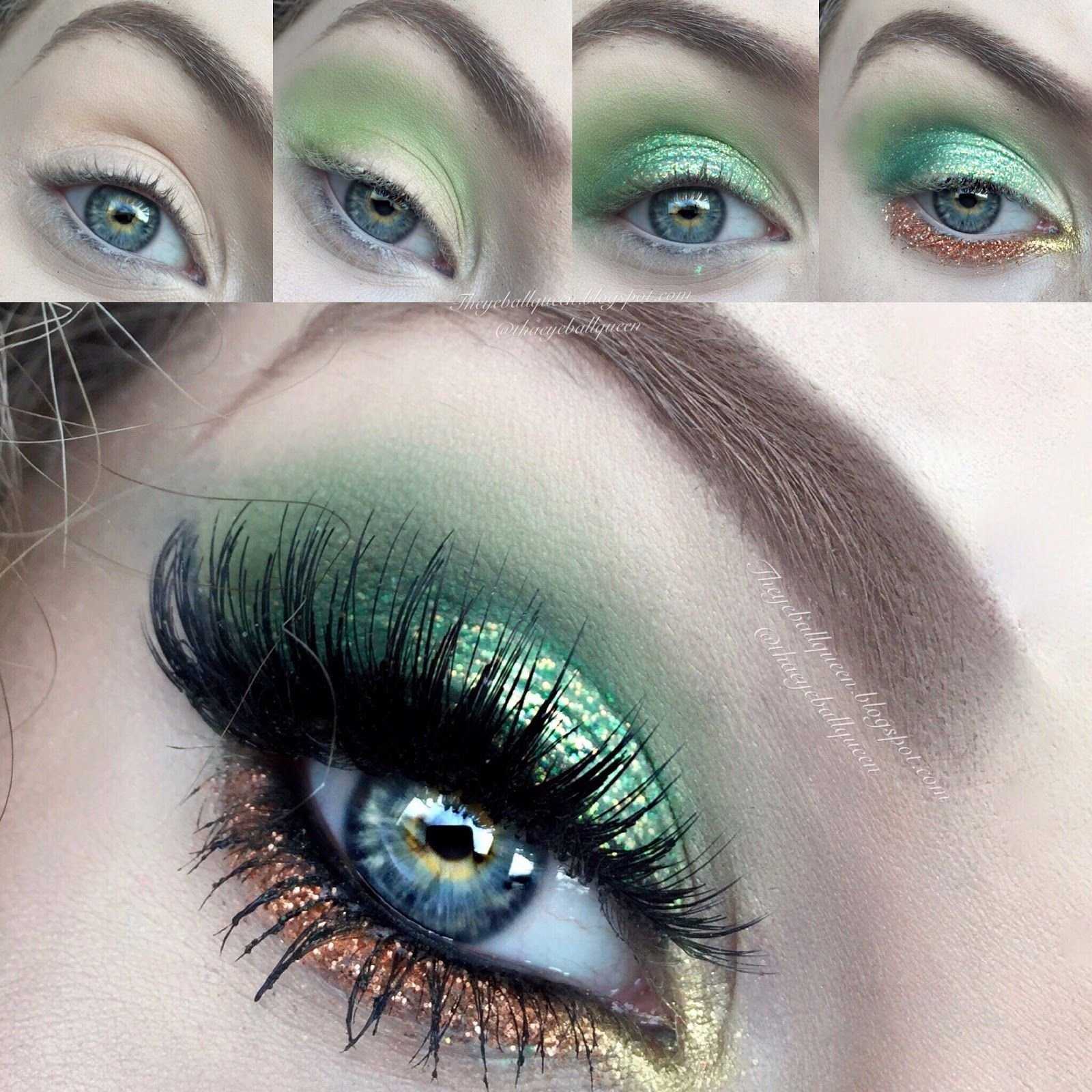 Макияж для зеленых глаз: тушь, тени, стрелки, фото