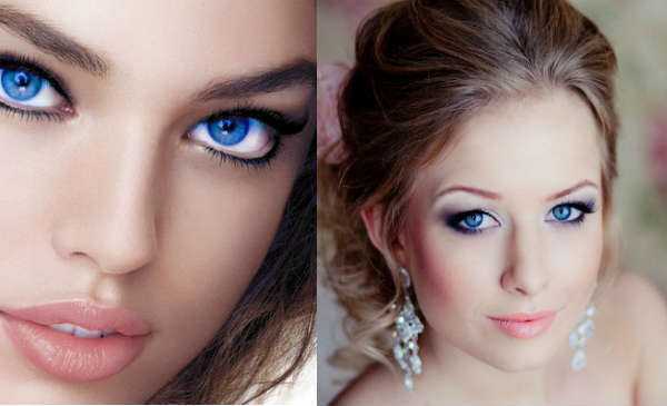 Лучшие варианты макияжа для голубых глаз