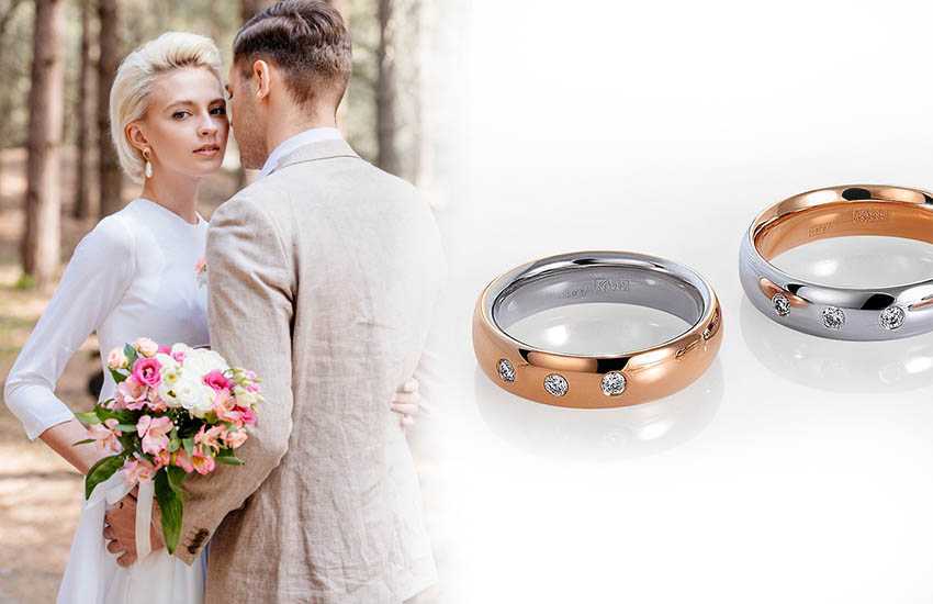 Как носить обручальное и помолвочное кольцо вместе