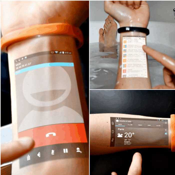 Как умный браслет-проектор выводит изображение на руку - kupihome.ru