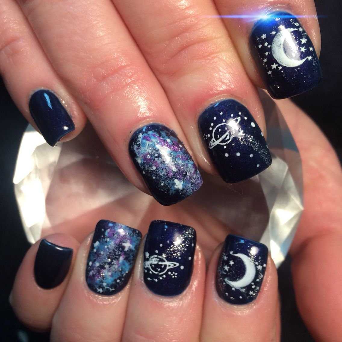 Маникюр «космос» | красивые ногти - дополнение твоего образа