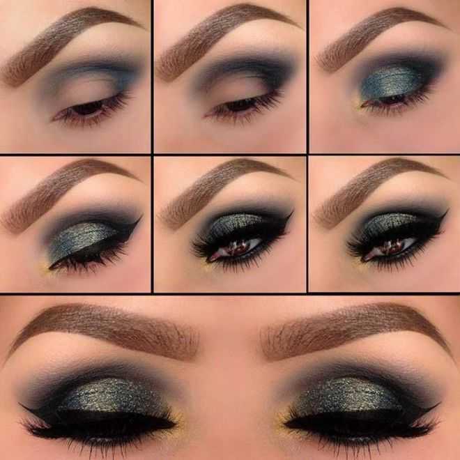 Как сделать красивый и нежный вечерний макияж глаз для фотосессии: фото